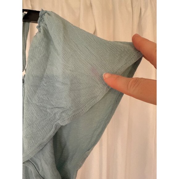 Blue B Collection Womens Light Blue Romper M - Picture 5 of 6